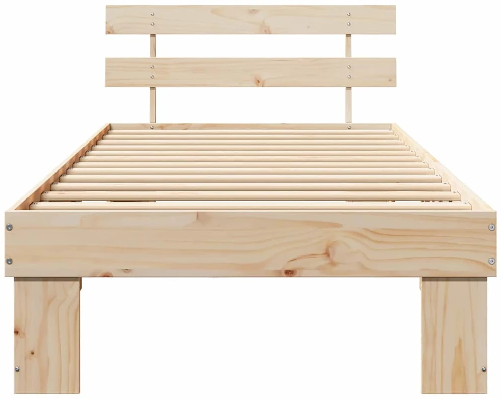 Lovos rėmas Natūrali 80 x 200 cm Kietos pušies mediena