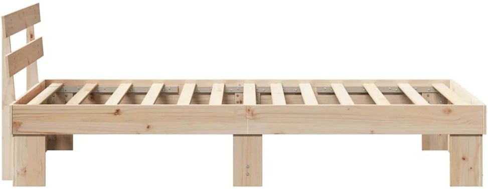Lovos rėmas Natūrali 80 x 200 cm Kietos pušies mediena
