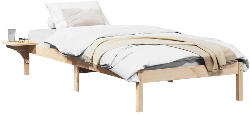 Lova Lovos rėmas Natūrali 90 x 200 cm Kietos pušies mediena
