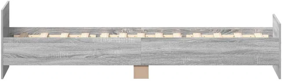Lovos rėmas, pilkas, 75x190cm, apdirbta mediena, vienvietis
