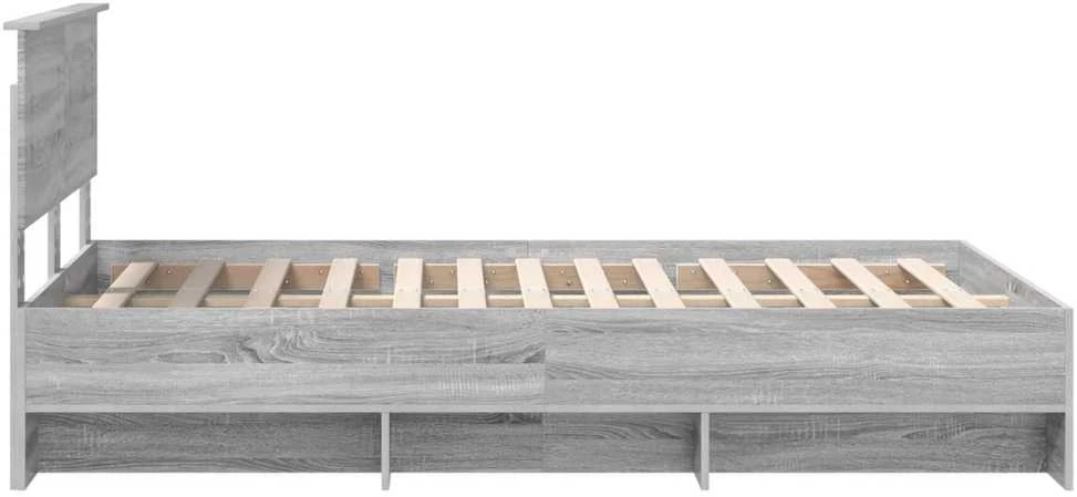 Lova Lovos rėmas Pilkas Sonoma 137 x 203 cm Apdirbta mediena
