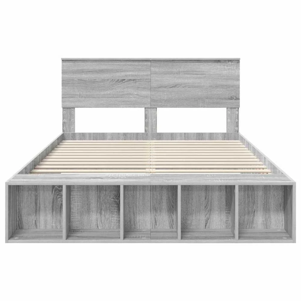 Lovos rėmas Pilkas Sonoma 140 x 190 cm Apdirbta mediena