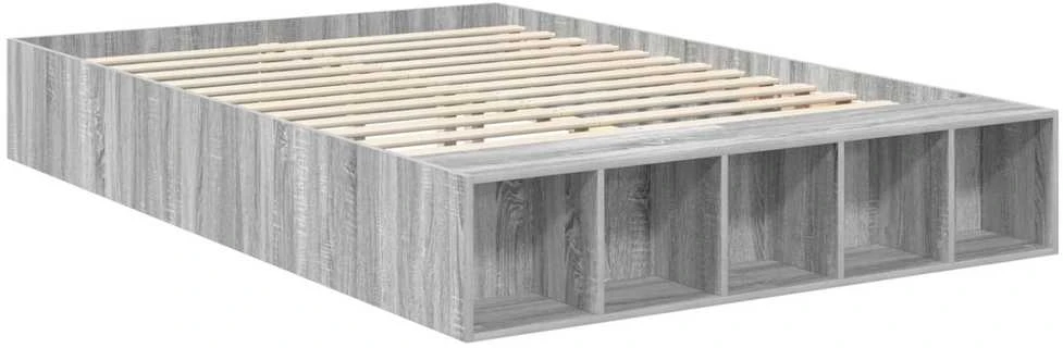 Lovos rėmas Pilkas Sonoma 140 x 190 cm Apdirbta mediena