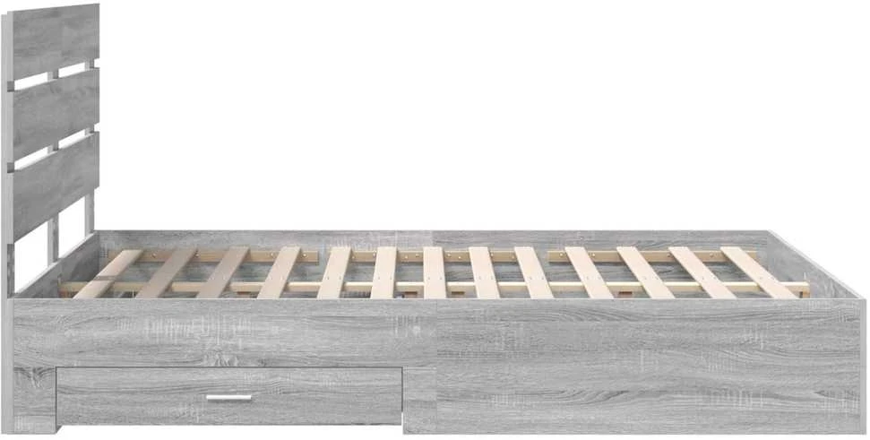 Lovos rėmas Pilkas Sonoma 150 x 200 cm Apdirbta mediena