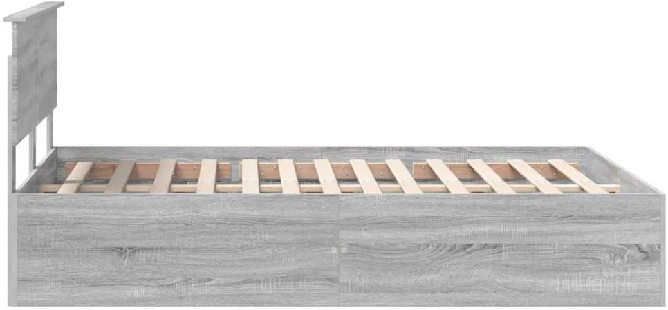 Lovos rėmas Pilkas Sonoma 150 x 200 cm Apdirbta mediena