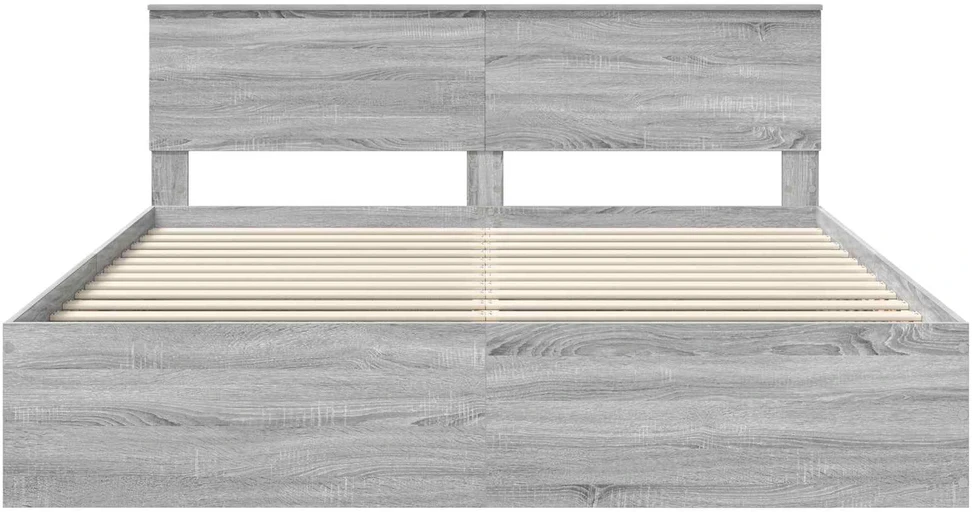 Lovos rėmas Pilkas Sonoma 200 x 200 cm Apdirbta mediena