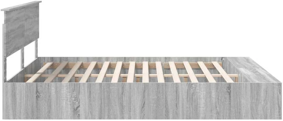 Lovos rėmas Pilkas Sonoma 200 x 200 cm Apdirbta mediena