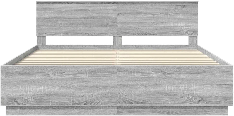 Lovos rėmas Pilkas Sonoma 200 x 200 cm Apdirbta mediena