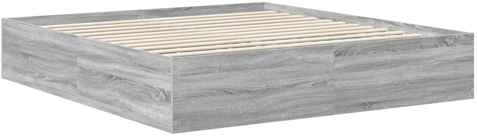 Lovos rėmas Pilkas Sonoma 200 x 200 cm Apdirbta mediena