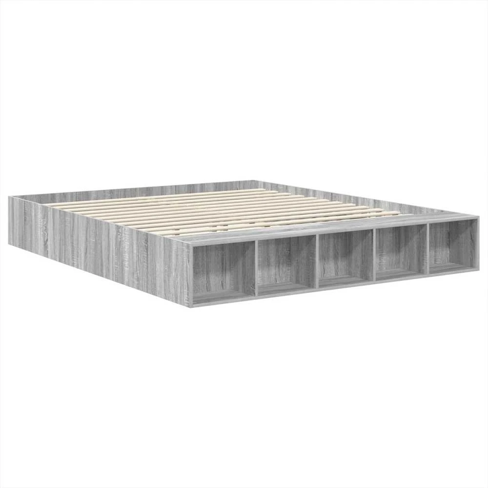 Lovos rėmas Pilkas Sonoma 200 x 200 cm Apdirbta mediena