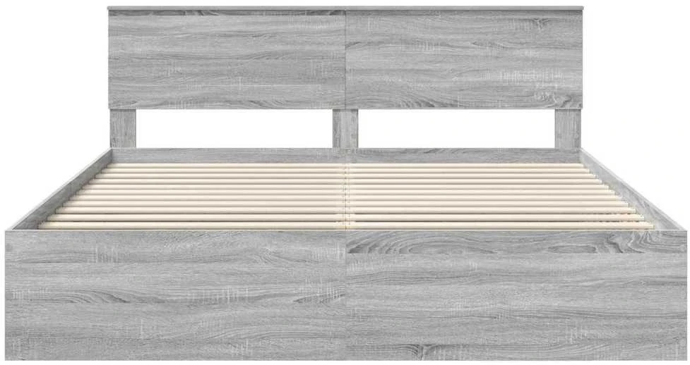 Lovos rėmas Pilkas Sonoma 200 x 200 cm Apdirbta mediena