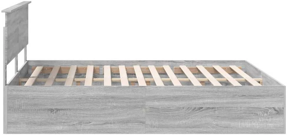 Lovos rėmas Pilkas Sonoma 200 x 200 cm Apdirbta mediena
