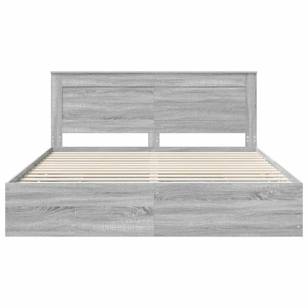 Lovos rėmas Pilkas Sonoma 200 x 200 cm Inžinerinė mediena