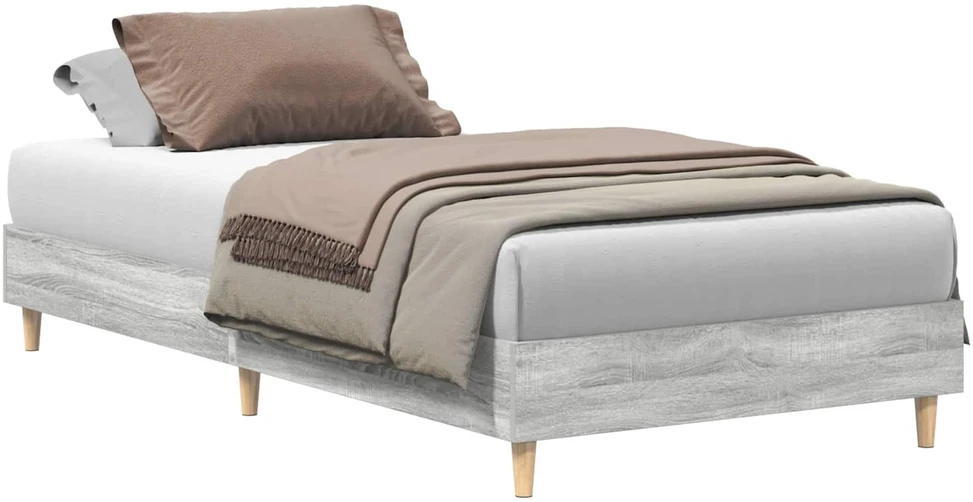 Lova Lovos rėmas Pilkas Sonoma 203 x 93 x 25 cm Apdirbta mediena