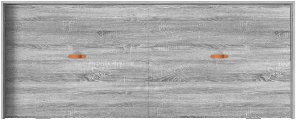 Lova Lovos rėmas Pilkas Sonoma 75 x 190 cm Apdirbta mediena