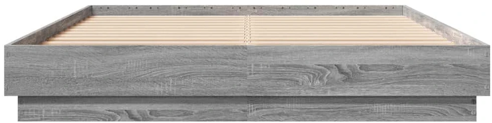 Lovos rėmas, pilkos ąžuolo spalvos, 120x200cm, apdirbta mediena