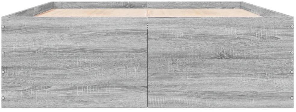 Lovos rėmas, pilkos ąžuolo spalvos, 140x200cm, apdirbta mediena