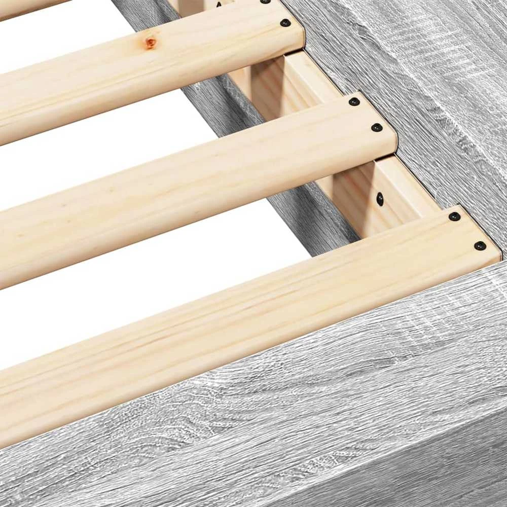 Lovos rėmas, pilkos ąžuolo spalvos, 160x200cm, apdirbta mediena