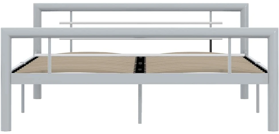 Lovos rėmas, pilkos ir baltos spalvos, 120x200cm, metalas
