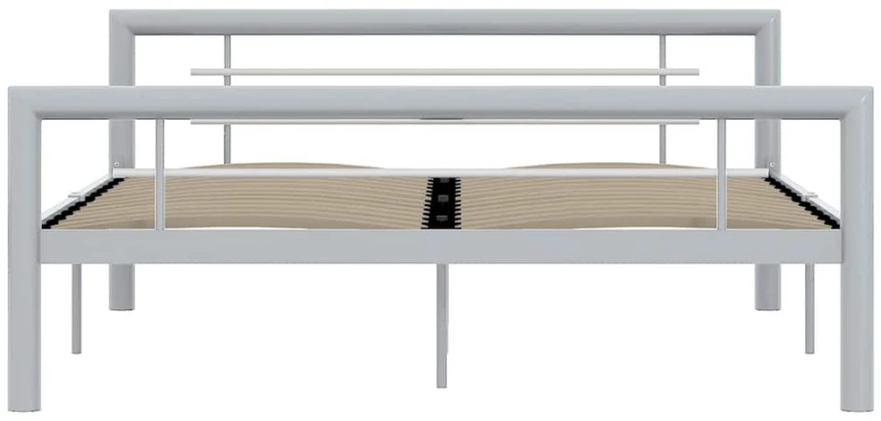 Lovos rėmas, pilkos ir baltos spalvos, 140x200cm, metalas