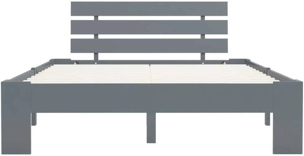 Lovos rėmas, pilkos sp., 140x200 cm, pušies medienos masyvas