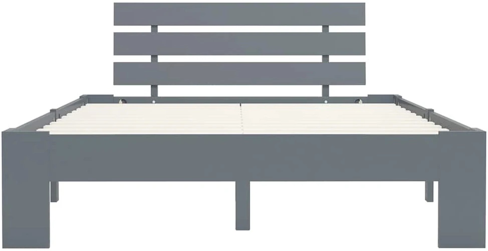 Lovos rėmas, pilkos sp., 140x200 cm, pušies medienos masyvas