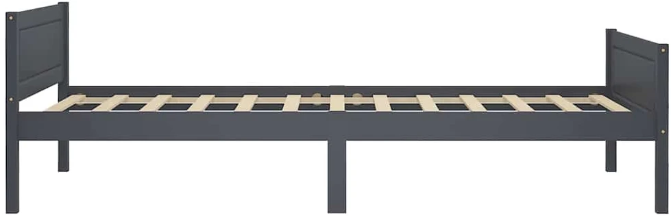 Lovos rėmas, pilkos spalvos, 100x200cm, pušies medienos masyvas