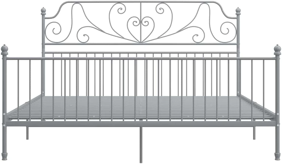 Lovos rėmas, pilkos spalvos, 180x200cm, metalas