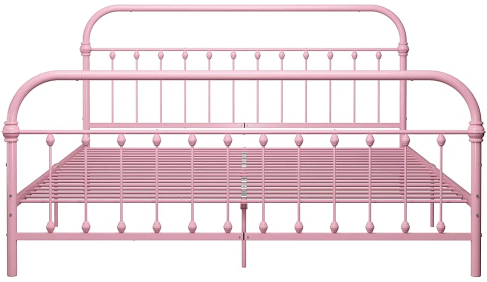 Lovos rėmas, rožinės spalvos, 180x200cm, metalas