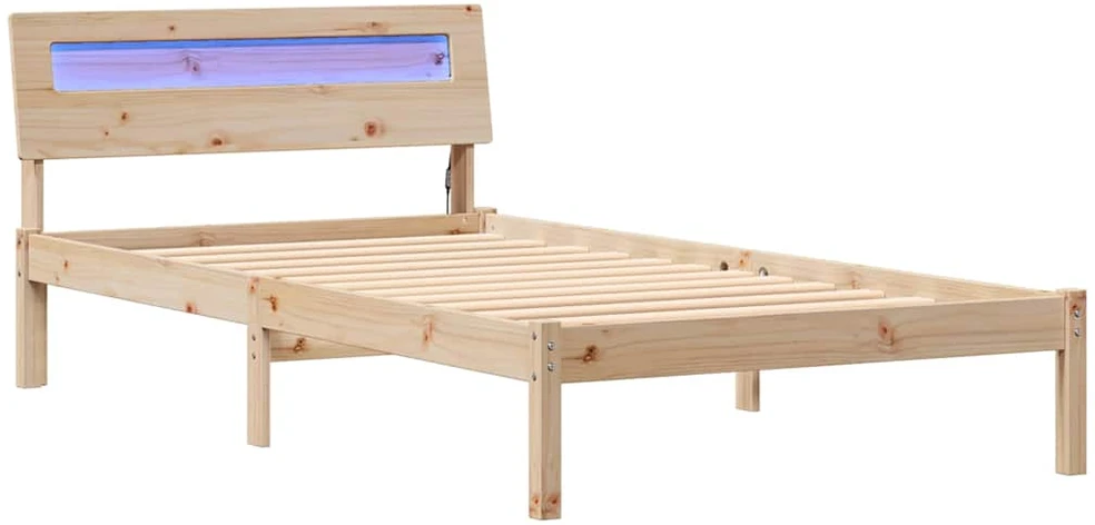 Lova Lovos rėmas Ruda 100 x 200 cm Kietos pušies mediena