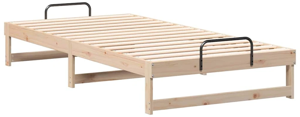 Lova Lovos rėmas Ruda 100 x 200 cm Kietos pušies mediena