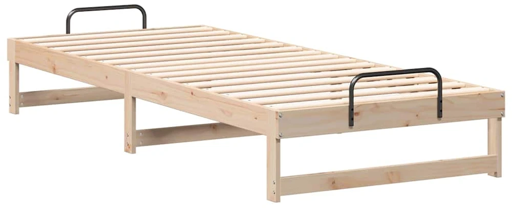 Lova Lovos rėmas Ruda 100 x 220 cm Kietos pušies mediena