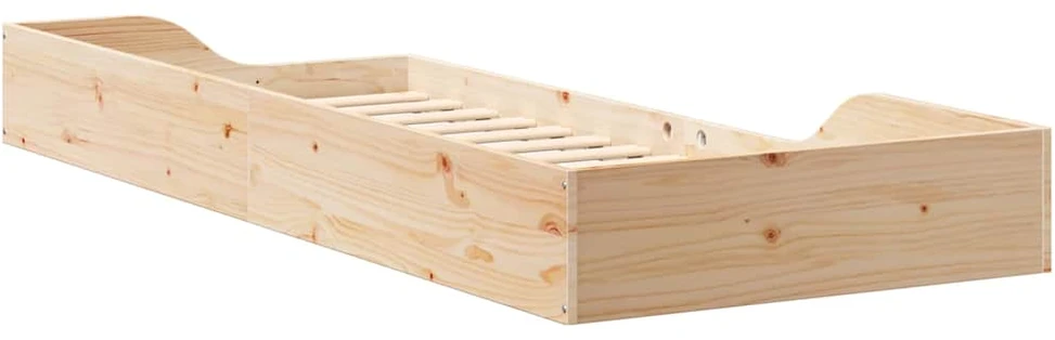 Lova Lovos rėmas Ruda 100 x 220 cm Kietos pušies mediena
