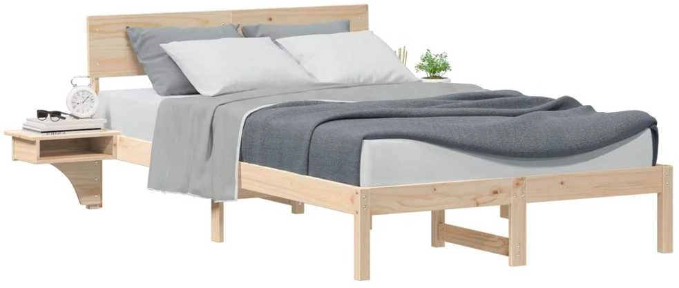 Lova Lovos rėmas Ruda 120 x 190 cm Kietos pušies mediena