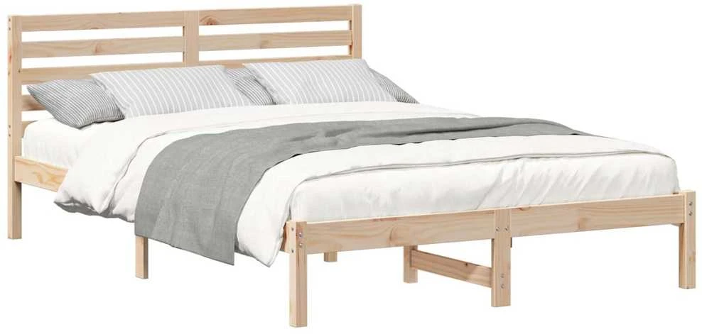 Lova Lovos rėmas Ruda 140 x 220 cm Kietos pušies mediena