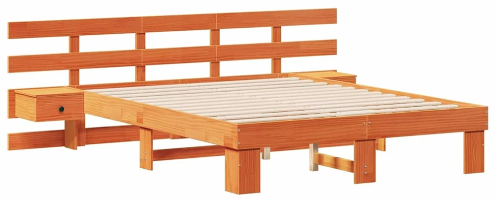 Lovos rėmas Ruda 150 x 200 cm Kietos pušies mediena