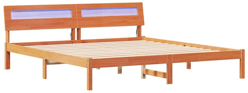 Lovos rėmas Ruda 200 x 200 cm Kietos pušies mediena
