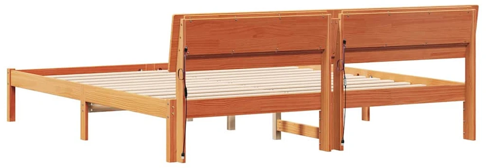 Lovos rėmas Ruda 200 x 200 cm Kietos pušies mediena