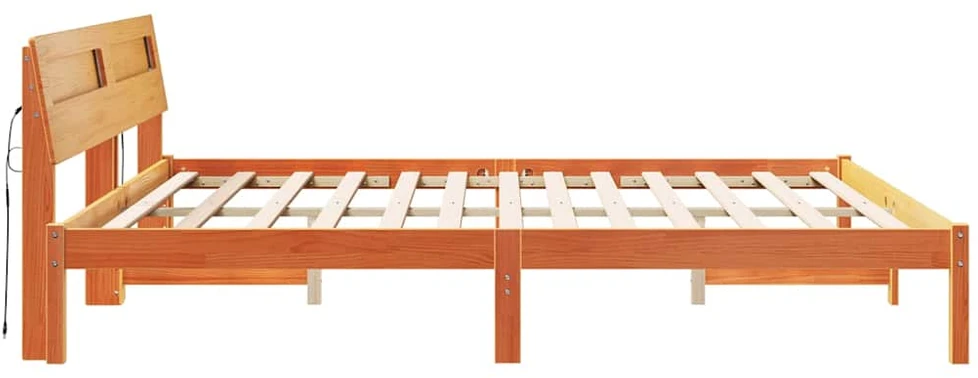 Lovos rėmas Ruda 200 x 200 cm Kietos pušies mediena