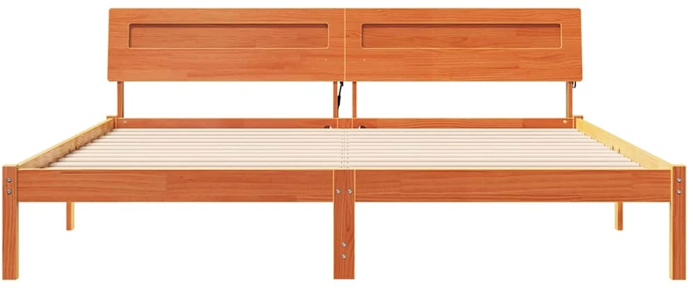Lovos rėmas Ruda 200 x 200 cm Kietos pušies mediena