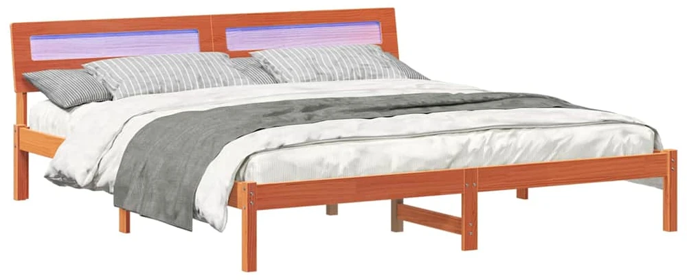 Lovos rėmas Ruda 200 x 200 cm Kietos pušies mediena