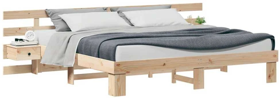 Lovos rėmas Ruda 200 x 200 cm Kietos pušies mediena