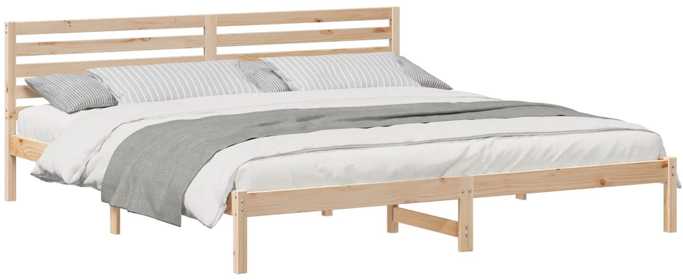 Lova Lovos rėmas Ruda 200 x 210 cm Kietos pušies mediena