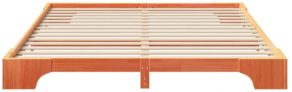 Lova Lovos rėmas Ruda 200 x 220 cm Kietos pušies mediena