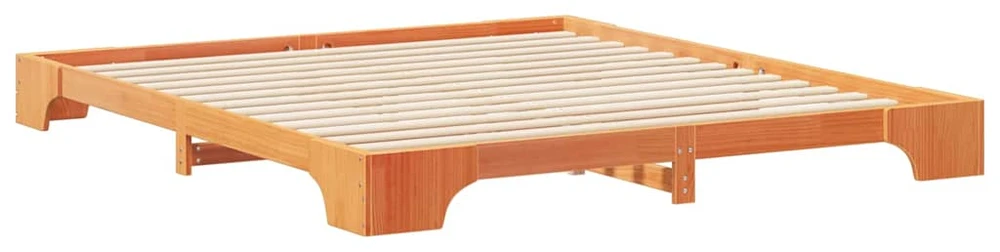 Lova Lovos rėmas Ruda 200 x 220 cm Kietos pušies mediena