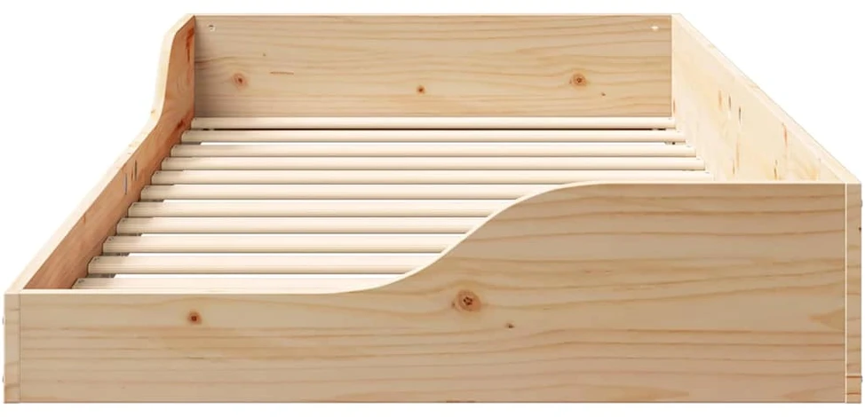 Lova Lovos rėmas Ruda 75 x 190 cm Kietos pušies mediena