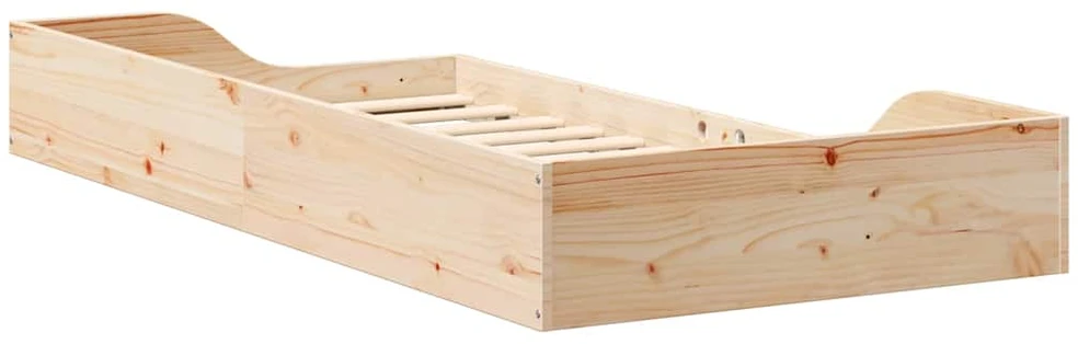 Lova Lovos rėmas Ruda 75 x 190 cm Kietos pušies mediena