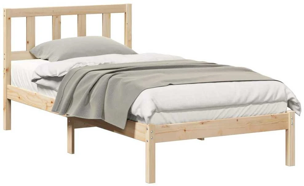 Lova Lovos rėmas Ruda 75 x 190 cm Kietos pušies mediena
