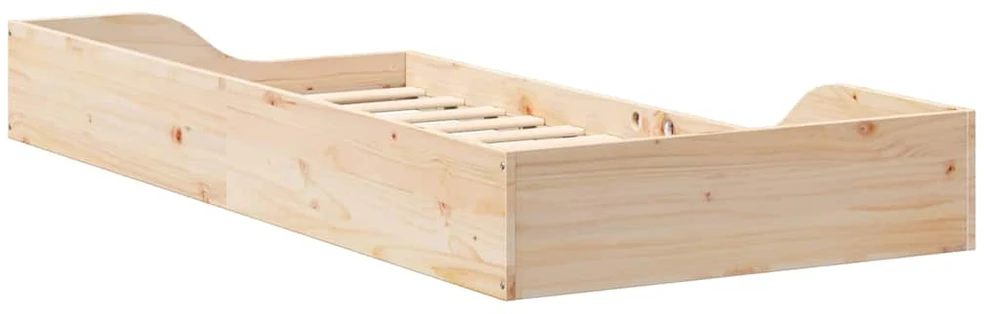 Lova Lovos rėmas Ruda 80 x 200 cm Kietos pušies mediena