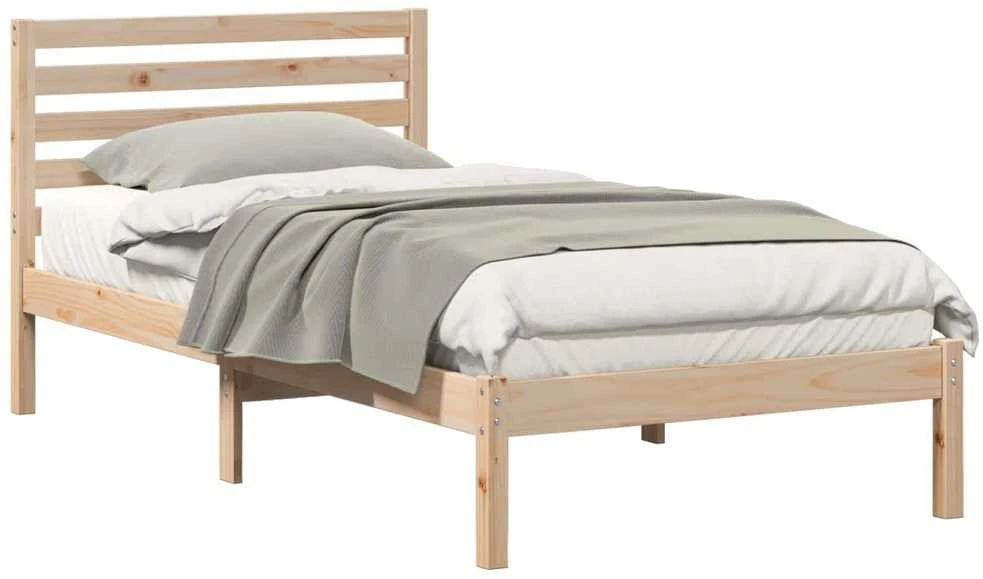 Lova Lovos rėmas Ruda 80 x 200 cm Kietos pušies mediena